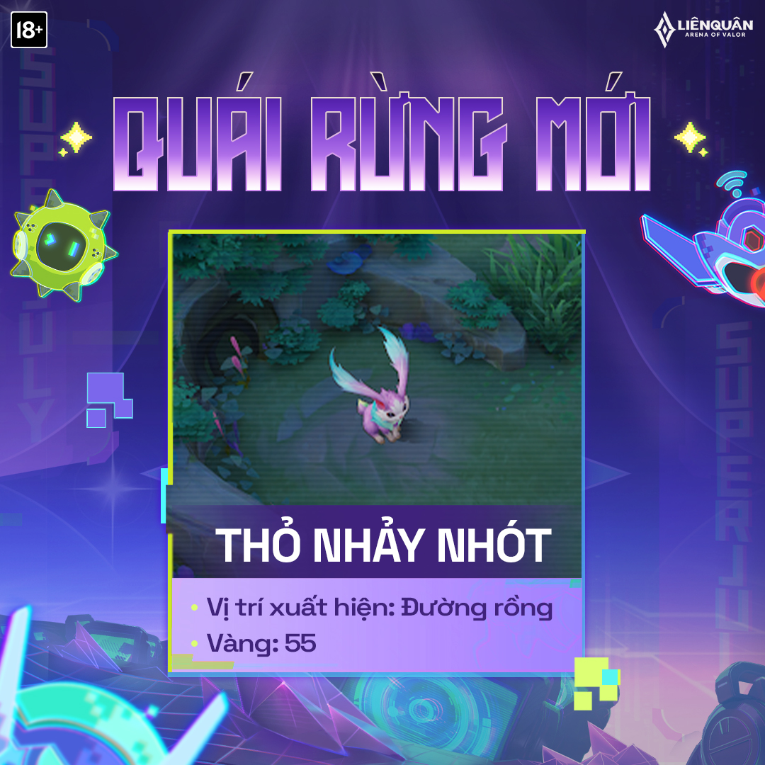 Bổ sung quái rừng mới Thỏ Nhảy Nhót