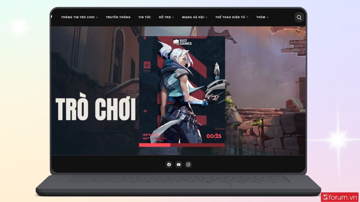 Chờ quá trình cài đặt game trên laptop