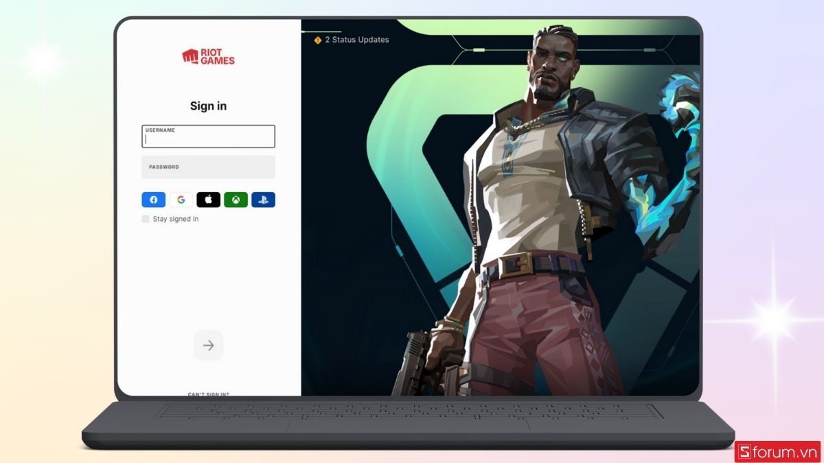 Hoàn tất cài đặt và đăng nhập tài khoản Riot Games