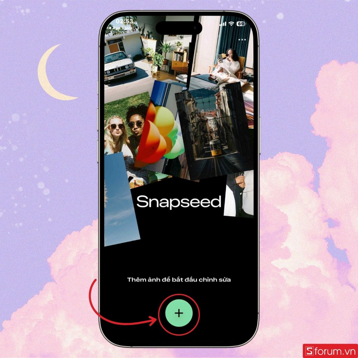 Tải ảnh cần chèn logo lên