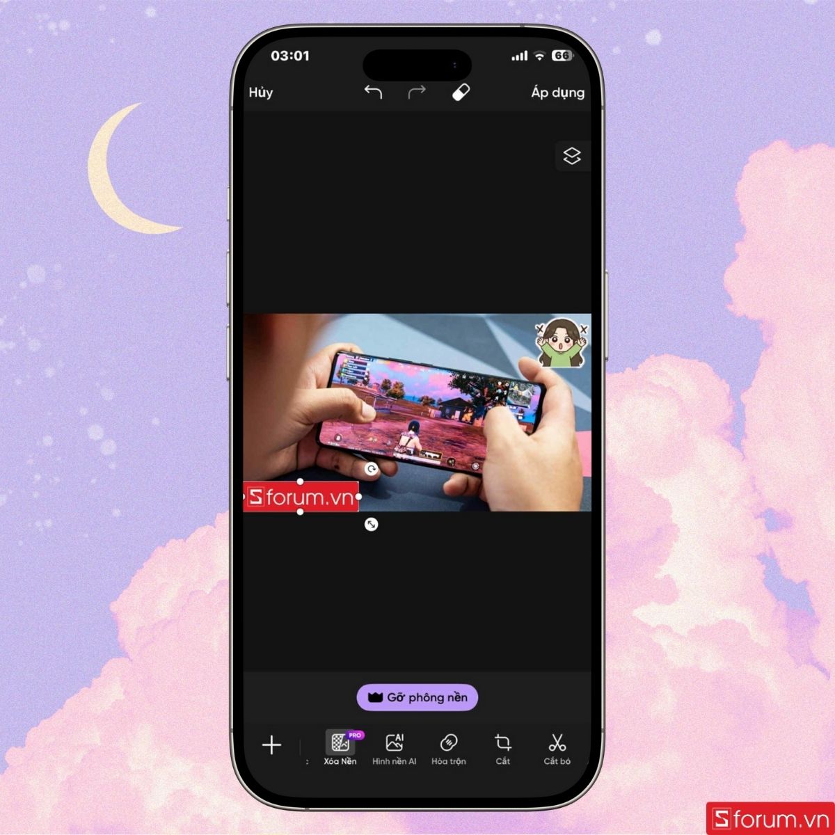 Điều chỉnh vị trí logo trên ảnh