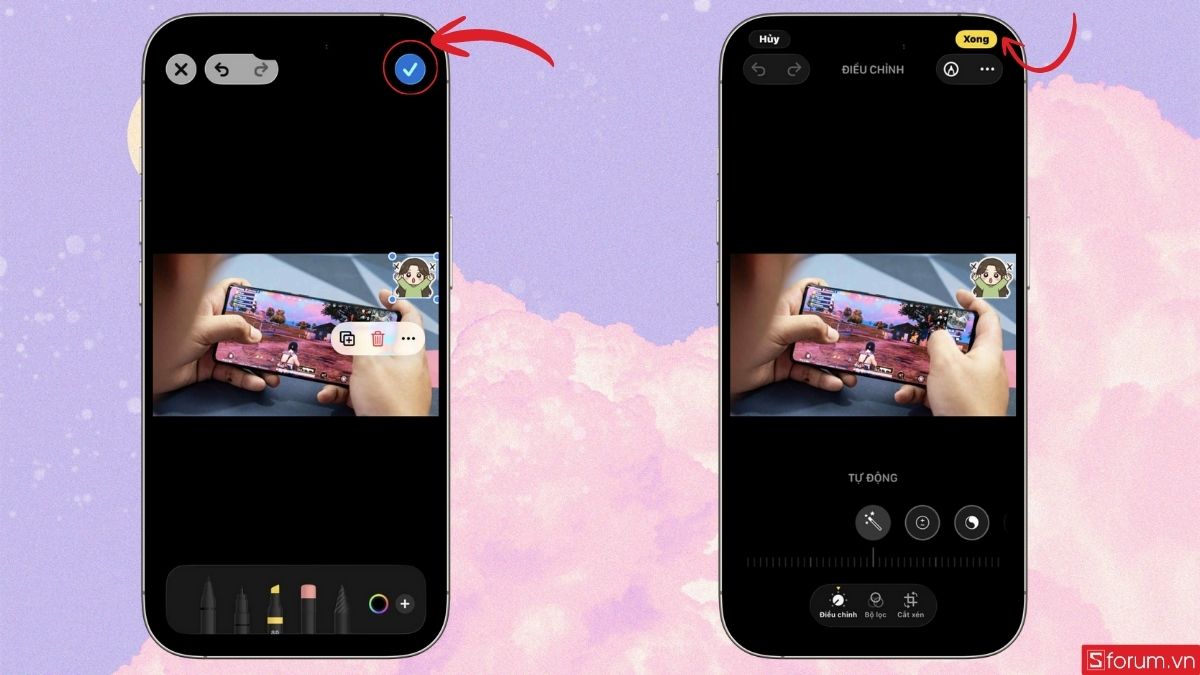 Lưu ảnh sau chỉnh sửa