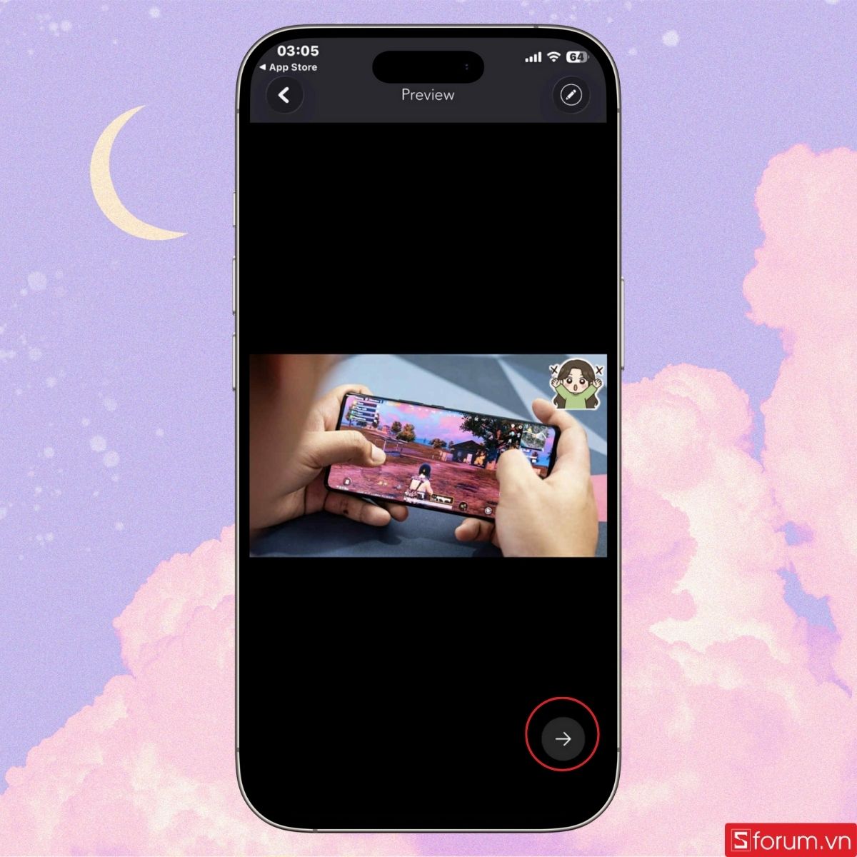 Nhấn vào biểu tượng như hình để tiếp tục chỉnh ảnh