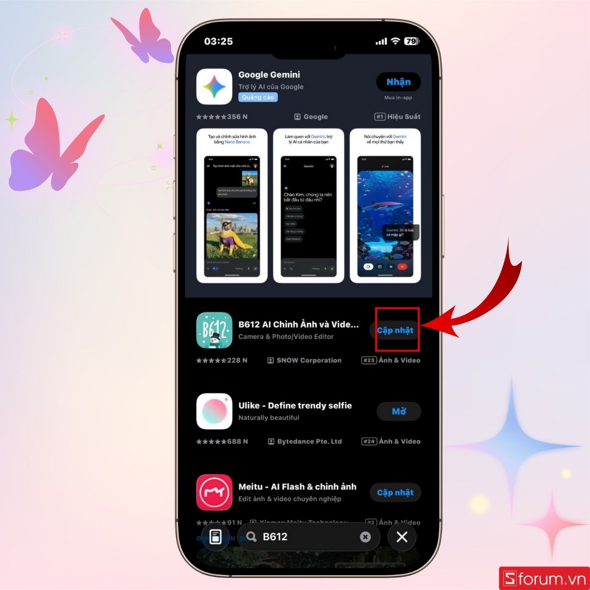 Tải ứng dụng B612 trên App Store