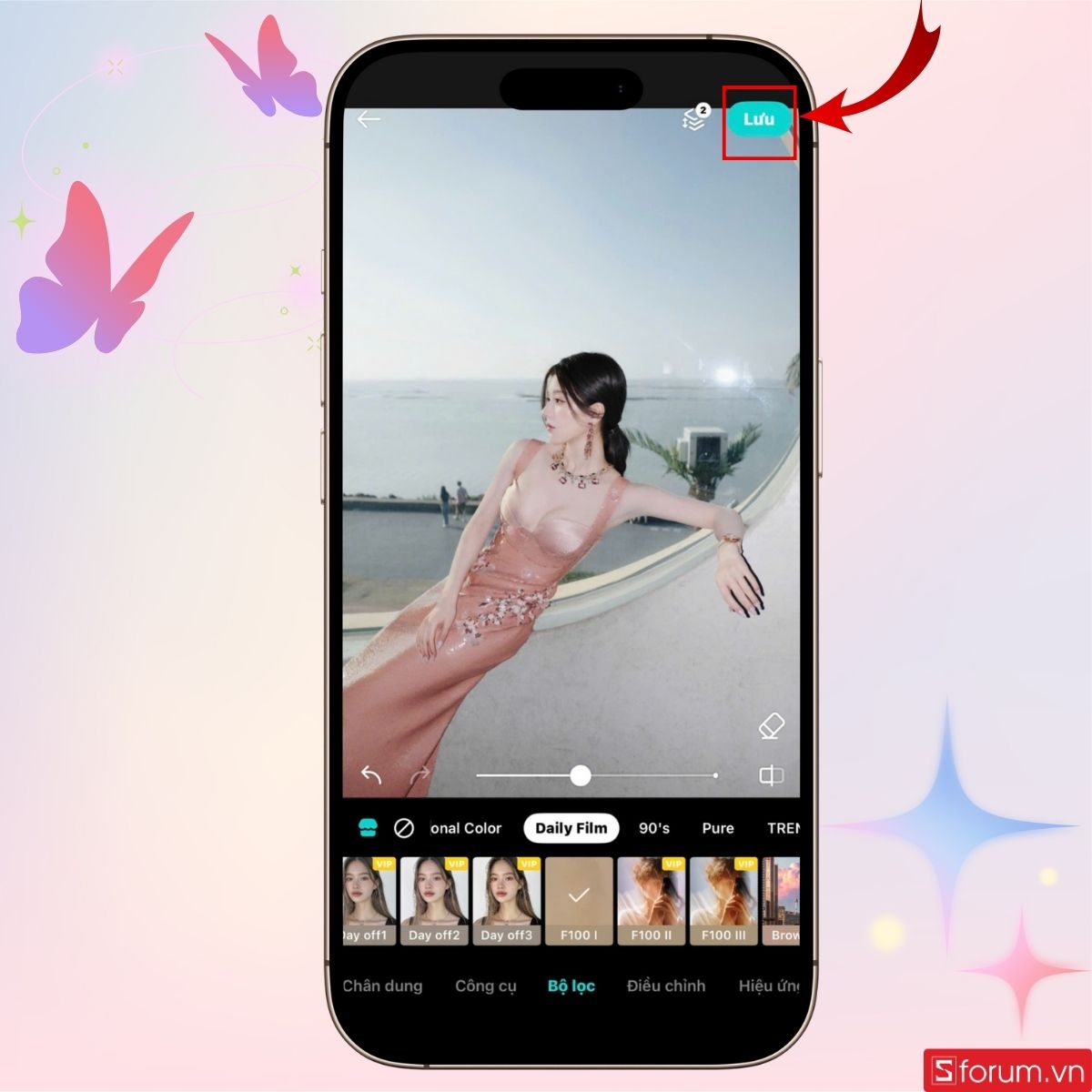 Nhấn Lưu để tải ảnh