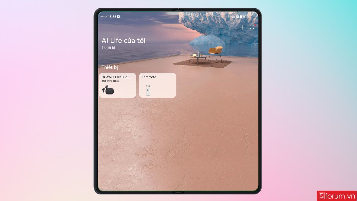giao diện hiển thị đã kết nối thiết bị thành công trên AI Life