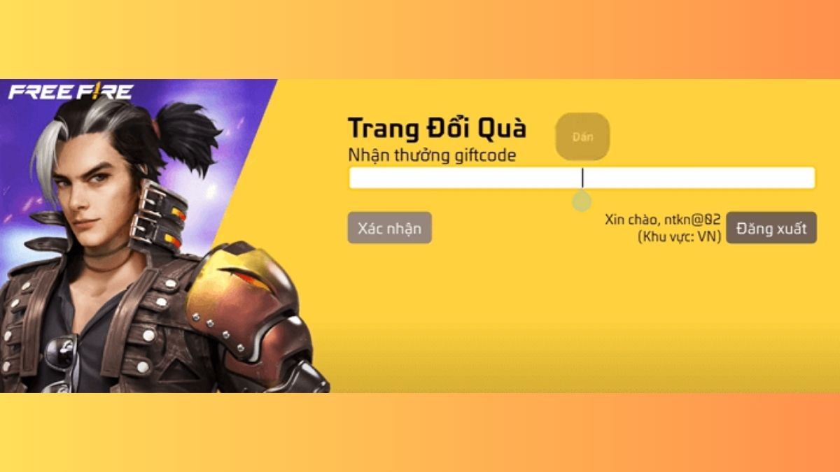 Nhập code vào đây và nhận quà ingame