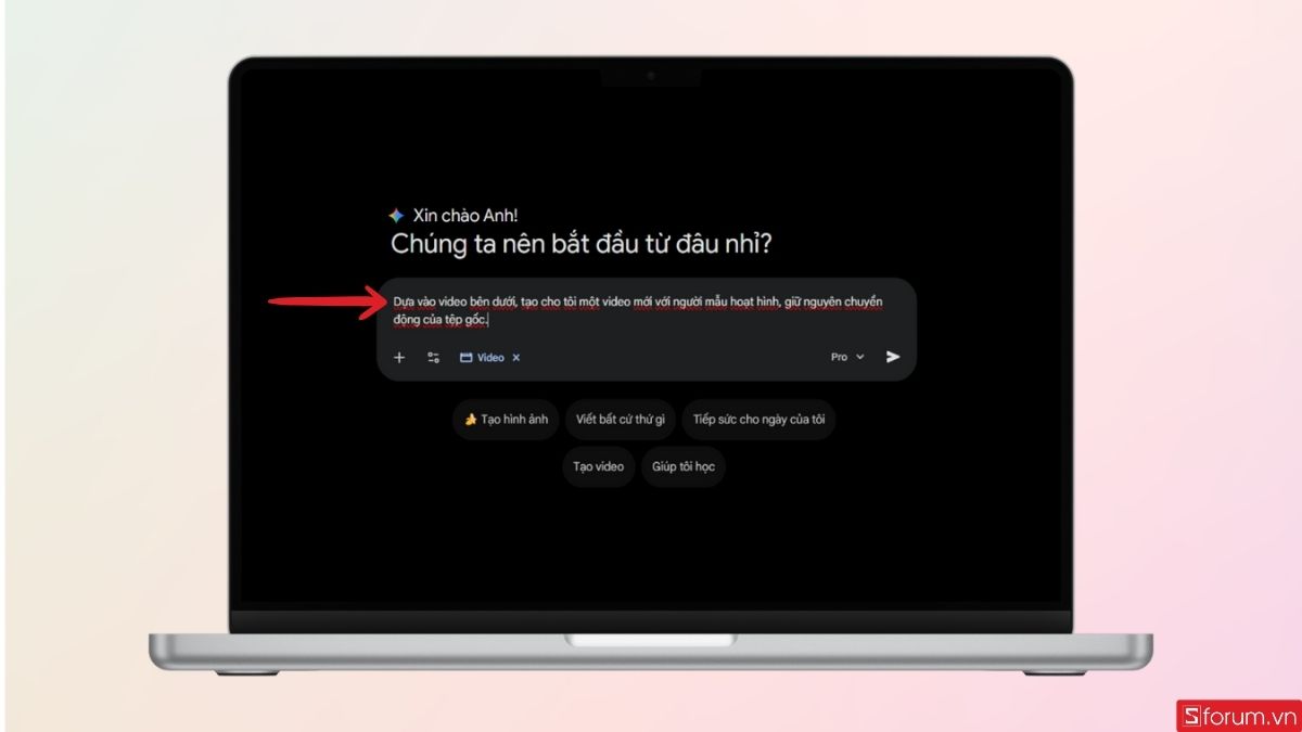 Nhập prompt chi tiết 