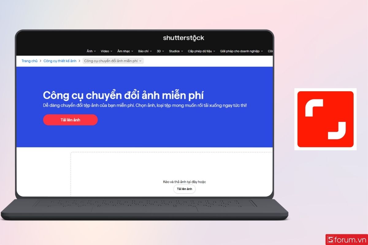 Công cụ chuyển đổi đuôi ảnh miễn phí Shutterstock