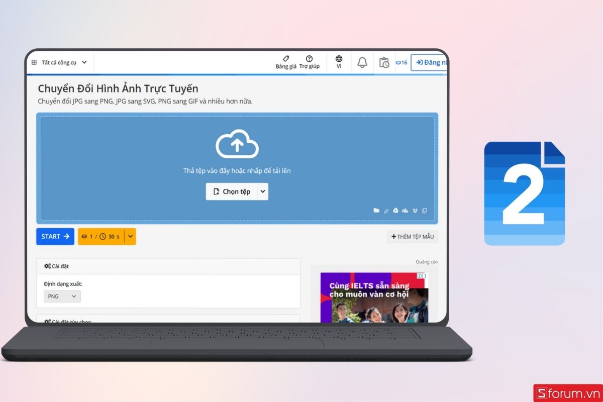 Img2Go là một công cụ chỉnh sửa và chuyển đổi ảnh đa năng