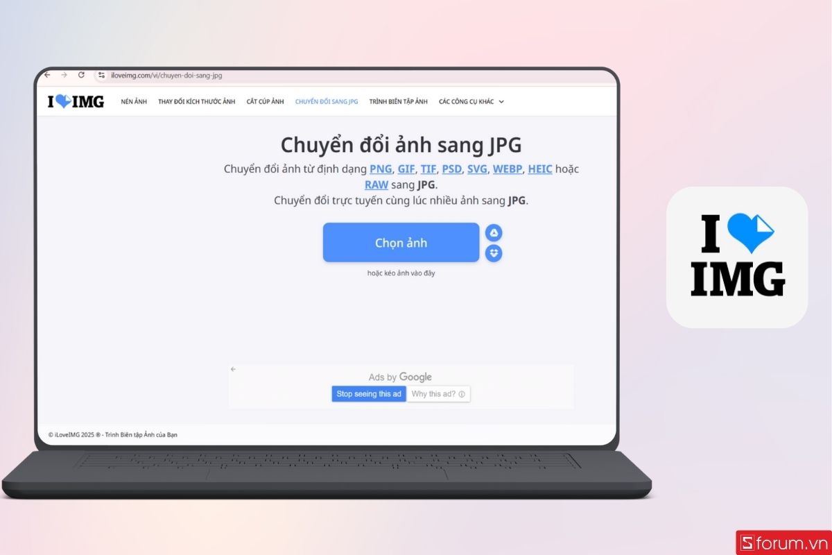 Công cụ chuyển đổi ảnh iLoveIMG