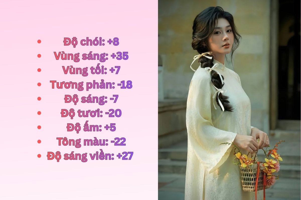 Công thức chỉnh màu ảnh film