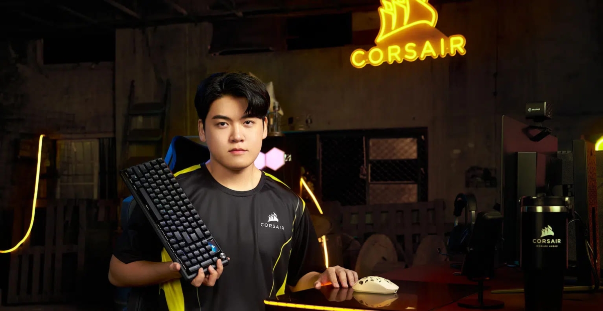 Corsair công bố hợp tác độc quyền cùng siêu sao Liên Minh Huyền Thoại Gumayusi