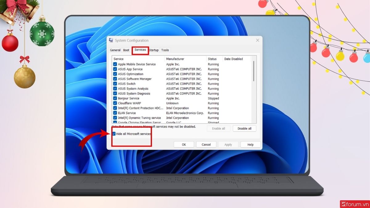 khắc phục CPU bị tụt xung khi chơi game bằng khởi động sạch bước 1 tiếp theo