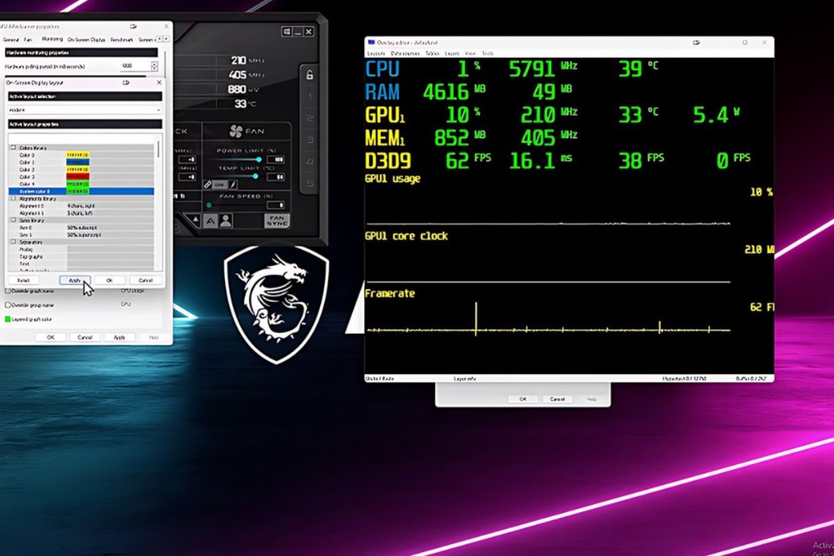 Cách kiểm tra tình trạng tụt xung CPU bằng msi afterburner