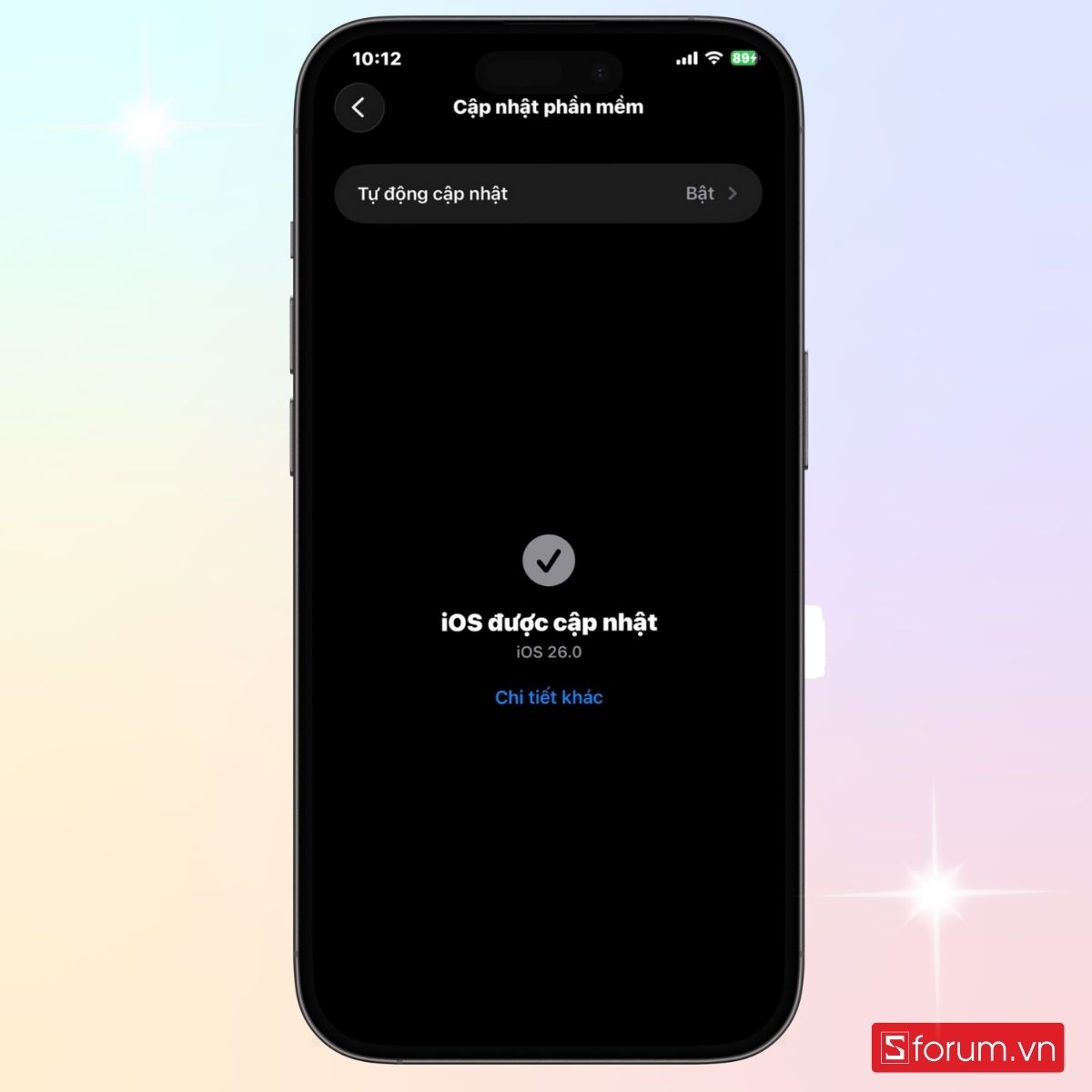 Hoàn tất cập nhật phiên bản iOS mới nhất trên iPhone