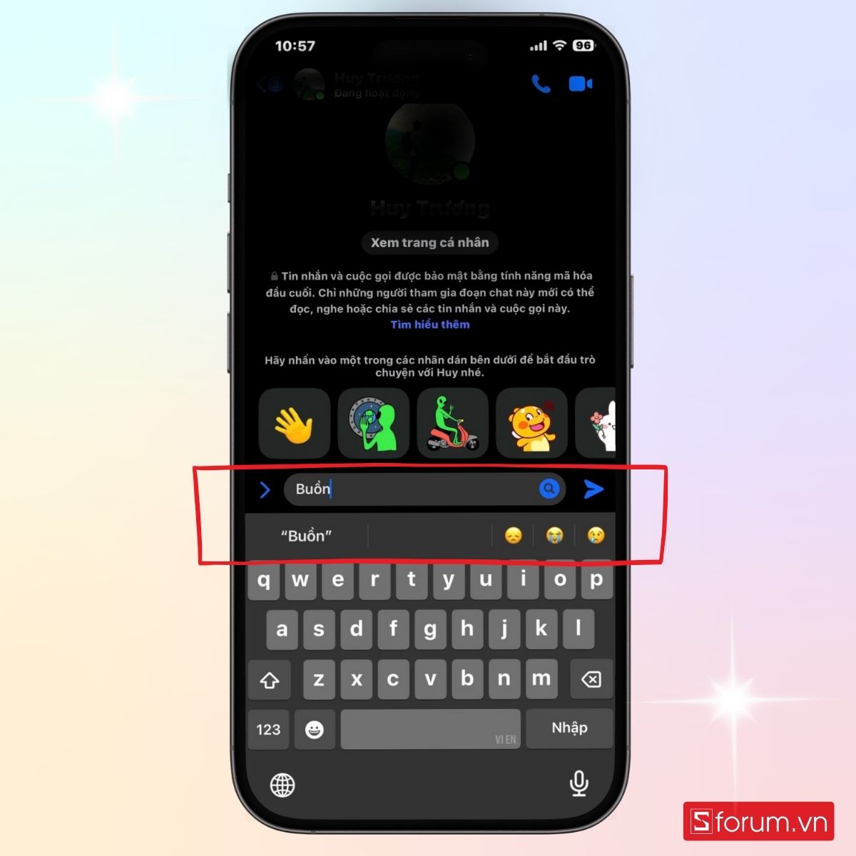 Hoàn tất bật tính năng dự đoán icon trên bàn phím iPhone