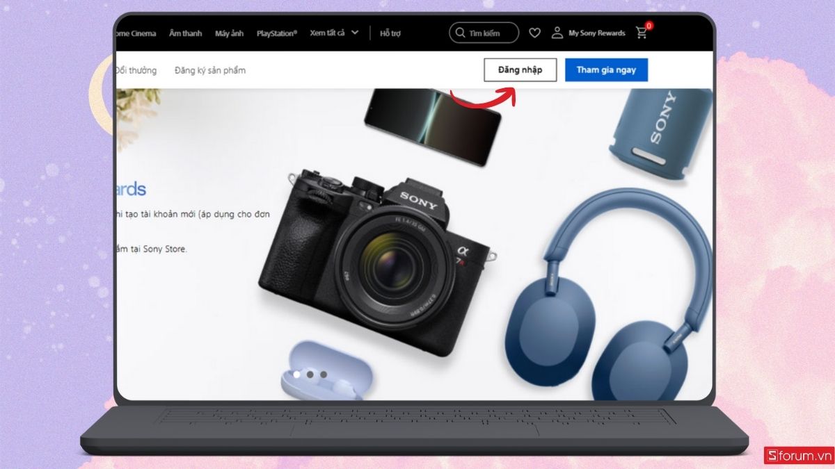 Đăng nhập vào tài khoản My Sony