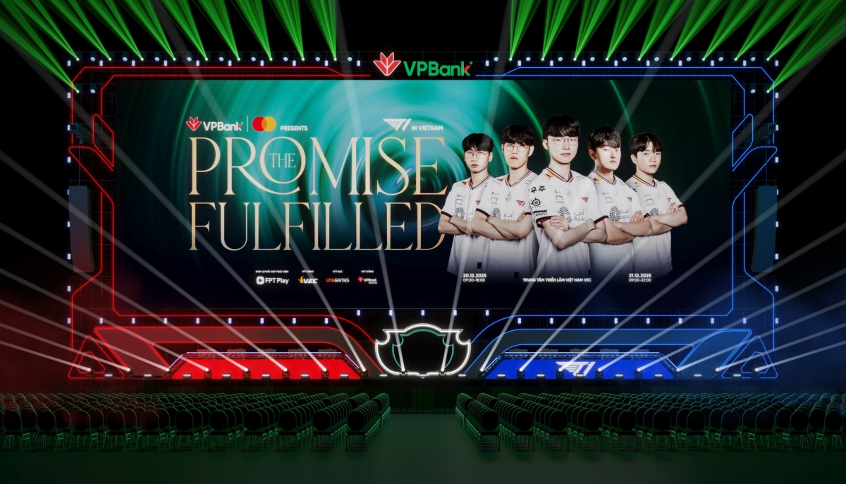 Sân khấu chính của VPBank presents T1 in Vietnam – The Promise Fulfilled