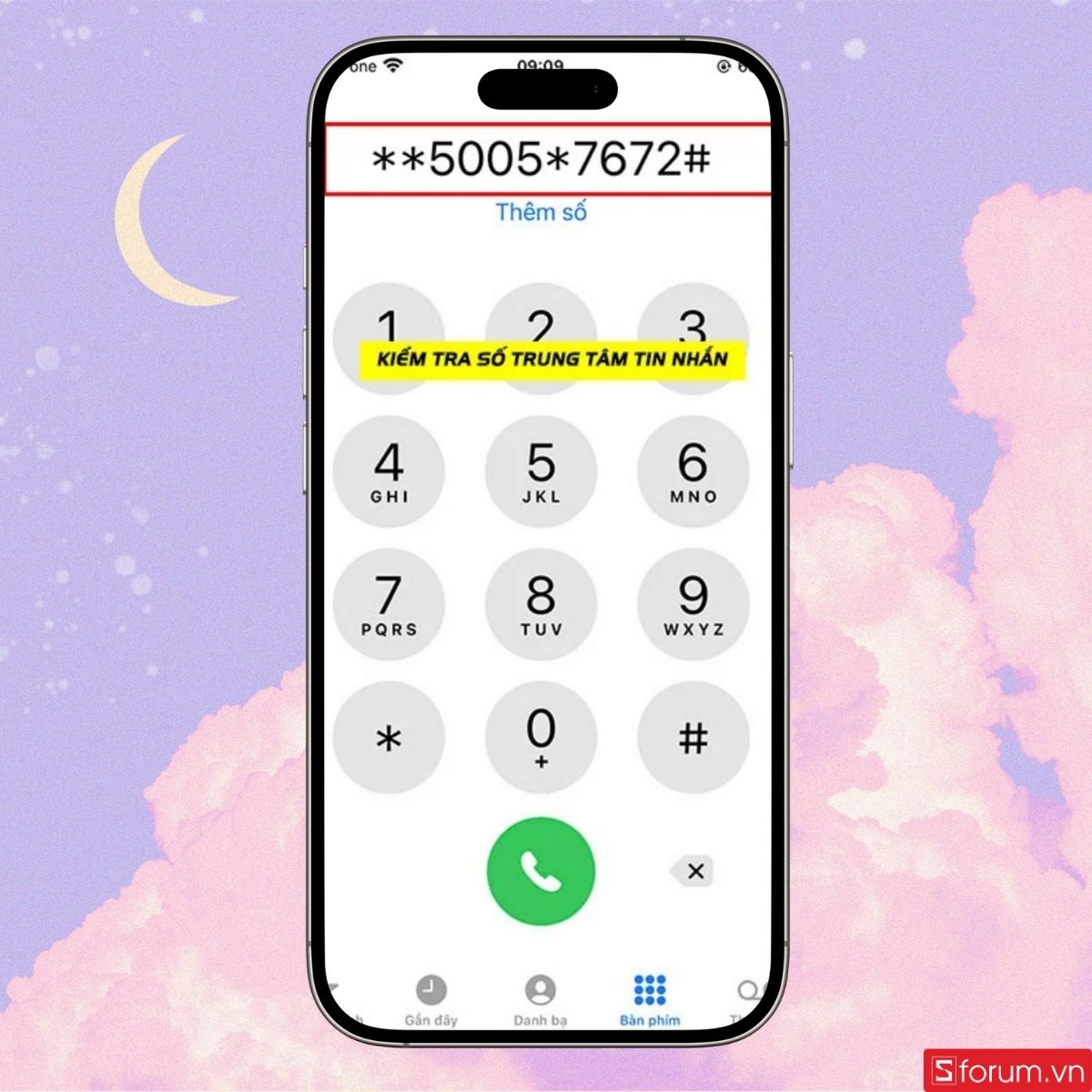 Cú pháp kiểm tra trung tâm tin nhắn
