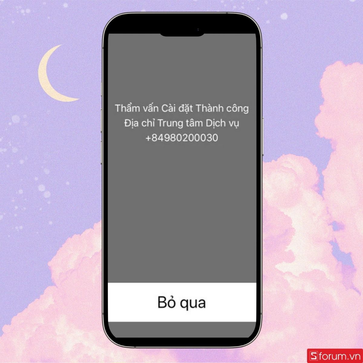 Kiểm tra thành công