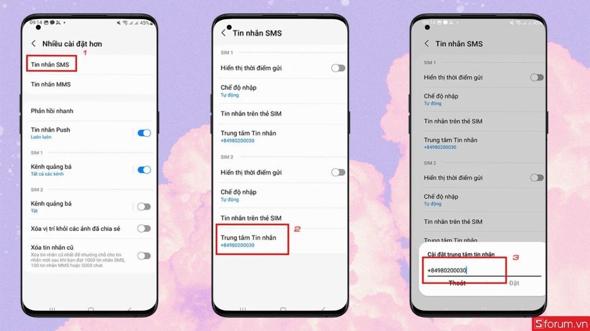 Gửi cú pháp đến nhà mạng