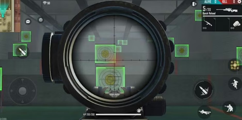 Setting độ nhạy cho ống ngắm 4x