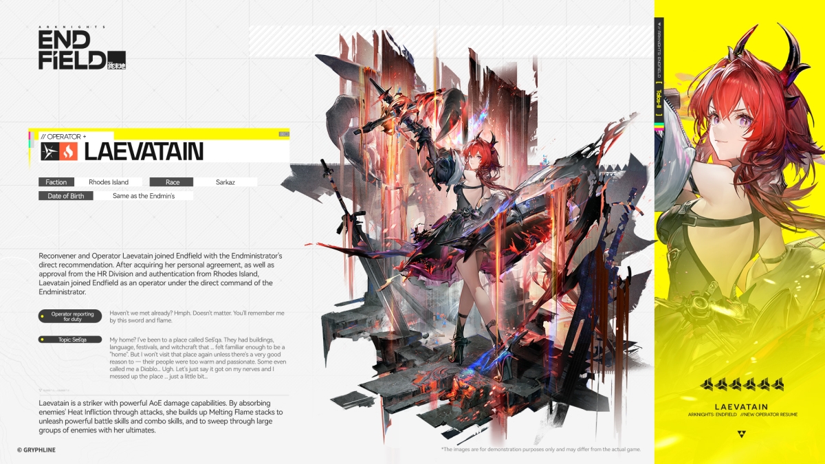 Laevatain giữ vai trò sát thương chính trong đội hình Heat