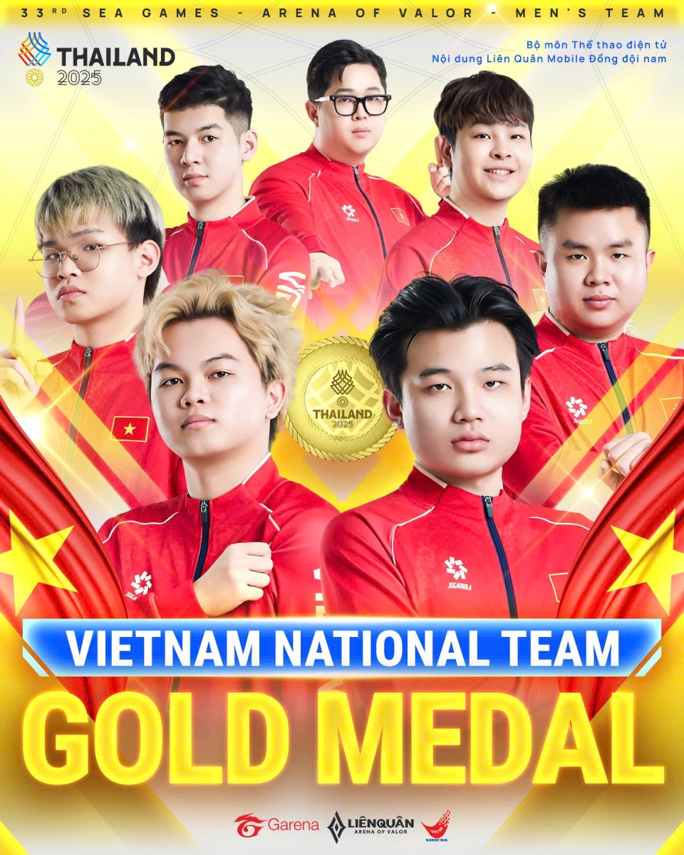 Đội tuyển nam Liên Quân giành HCV sau 6 năm 