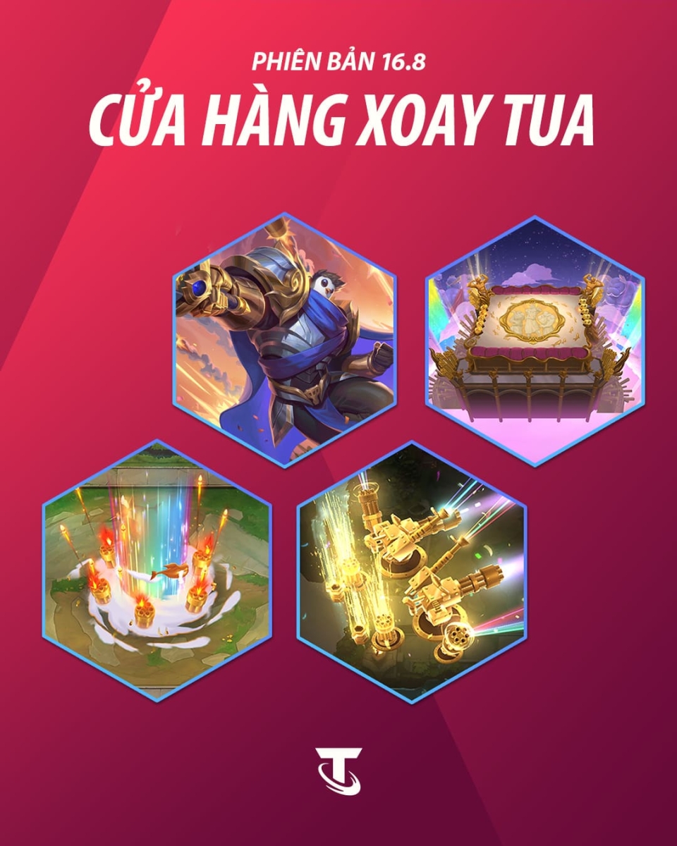 Nội dung chính trong phiên bản 16.8 ĐTCL