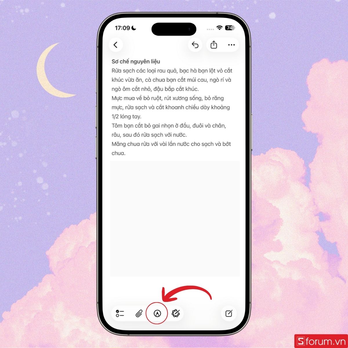 Nhấn vào biểu tượng như hình