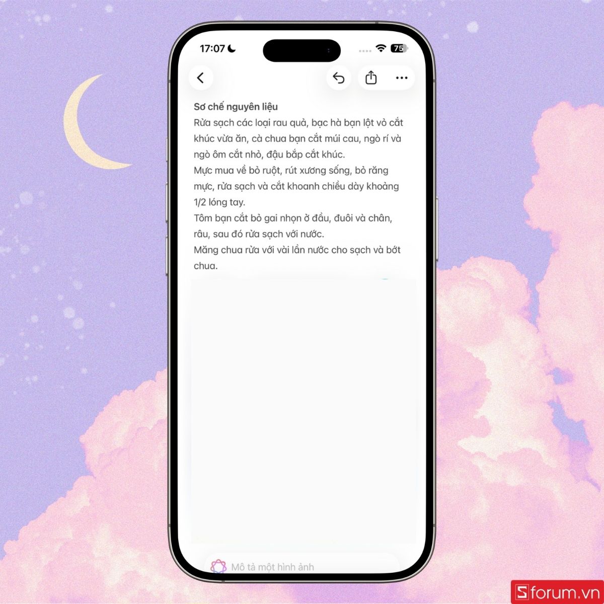 Mở một ghi chú để bắt đầu dùng đũa phép hình ảnh