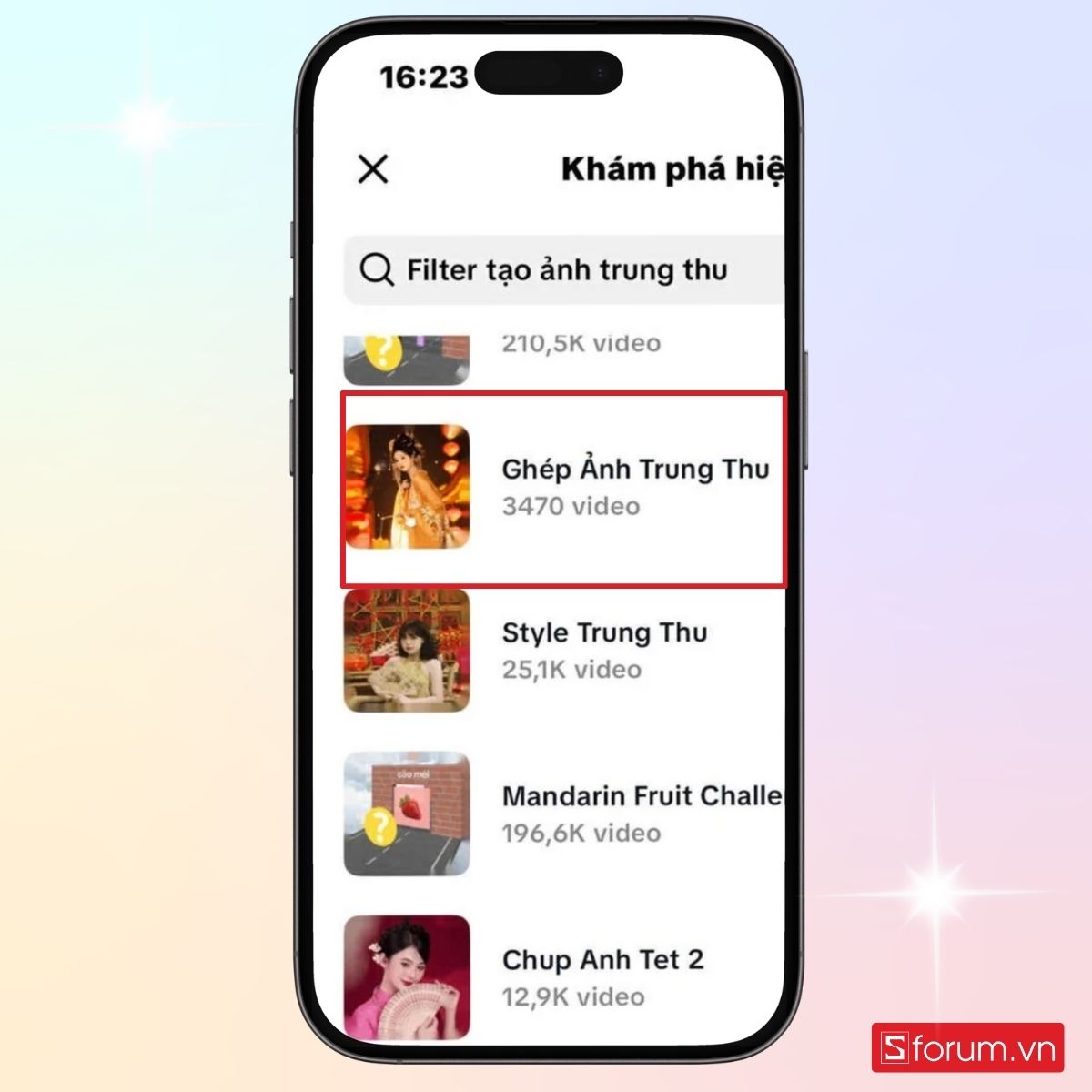 Filter Ghép ảnh trung thu