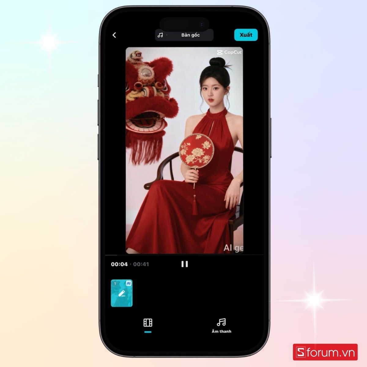 AI sẽ tạo ảnh theo mẫu gốc