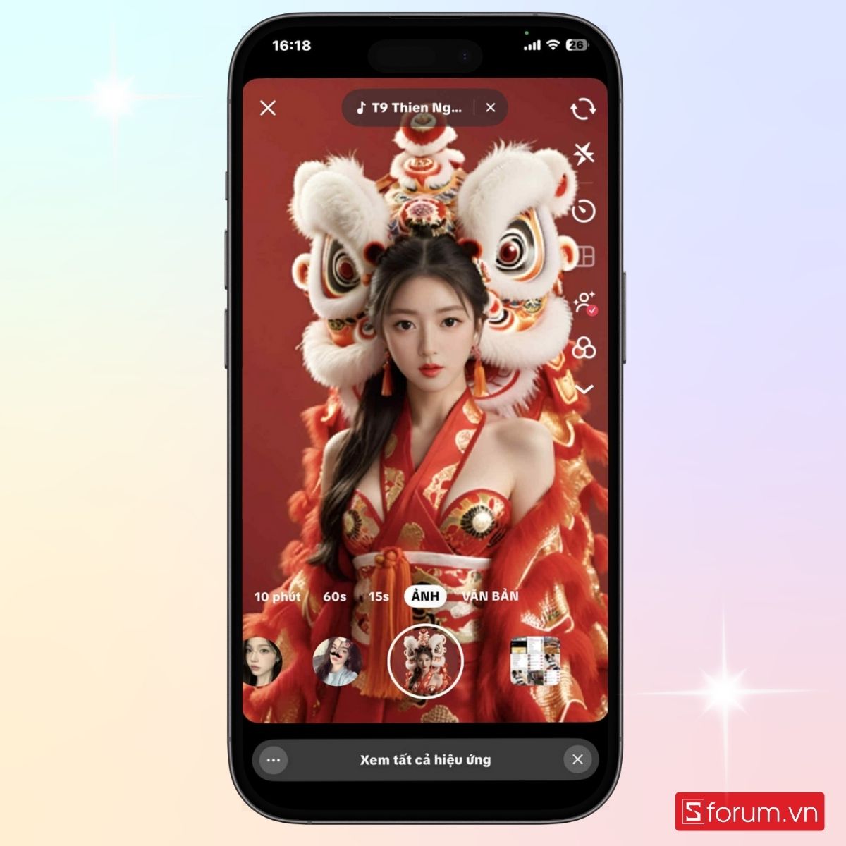 Sử dụng filter đã chọn