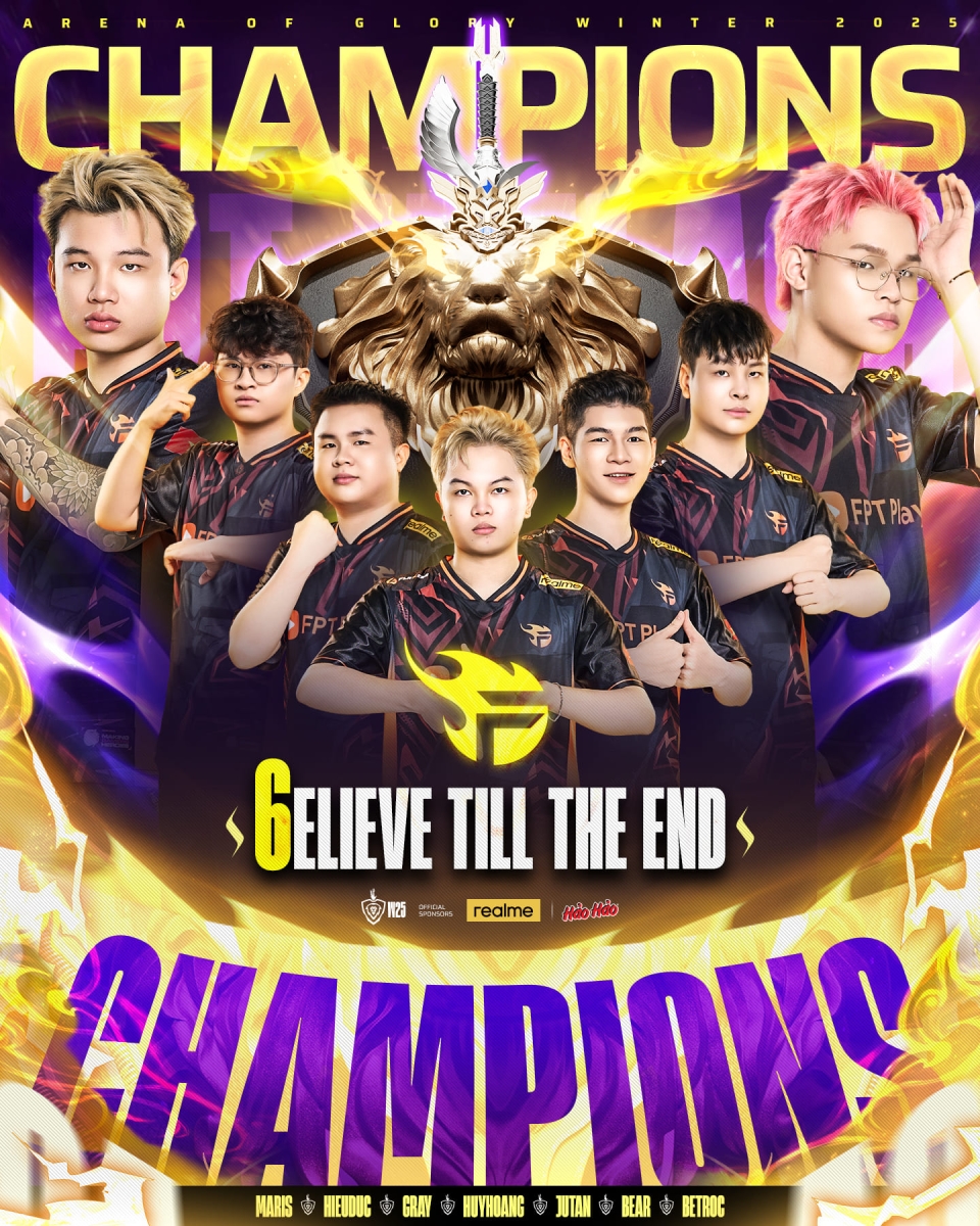 FPT Flash vô địch DTDV mùa Đông 2025