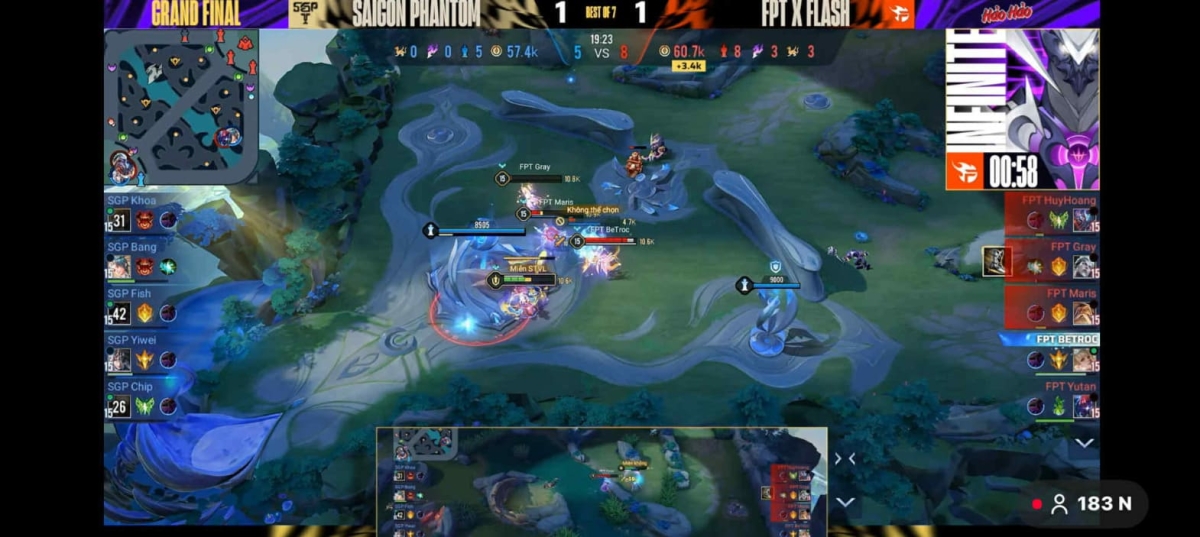 Chung kết tổng trở nên gay cấn khi FPT lại vươn lên dẫn trước