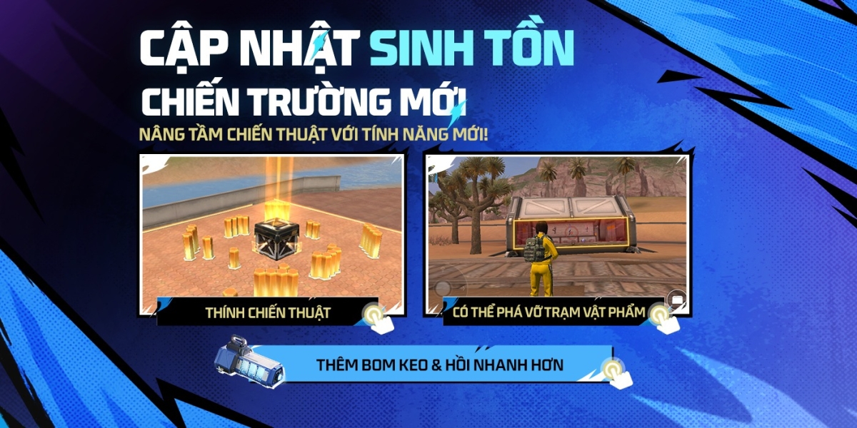 Cập nhật chiến trường Sinh tồn mới