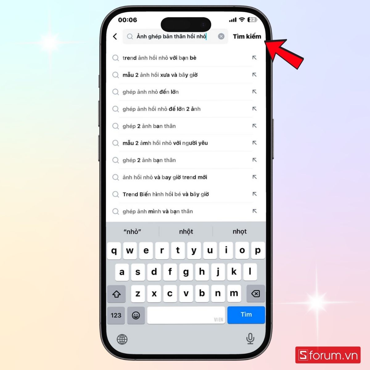 Tìm chủ đề ảnh cần ghép