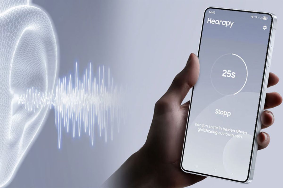 Ứng dụng Hearapy sử dụng âm thanh dạng sóng sin với tần số khoảng 100Hz