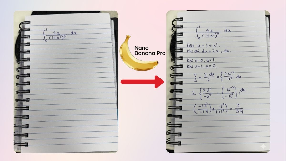 Giải toán với Nano Banana Pro chi tiết và dễ dàng nhất Giải toán với Nano Banana Pro chi tiết và dễ dàng nhất