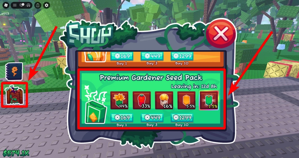 Gardener Seed Pack trong cửa hàng