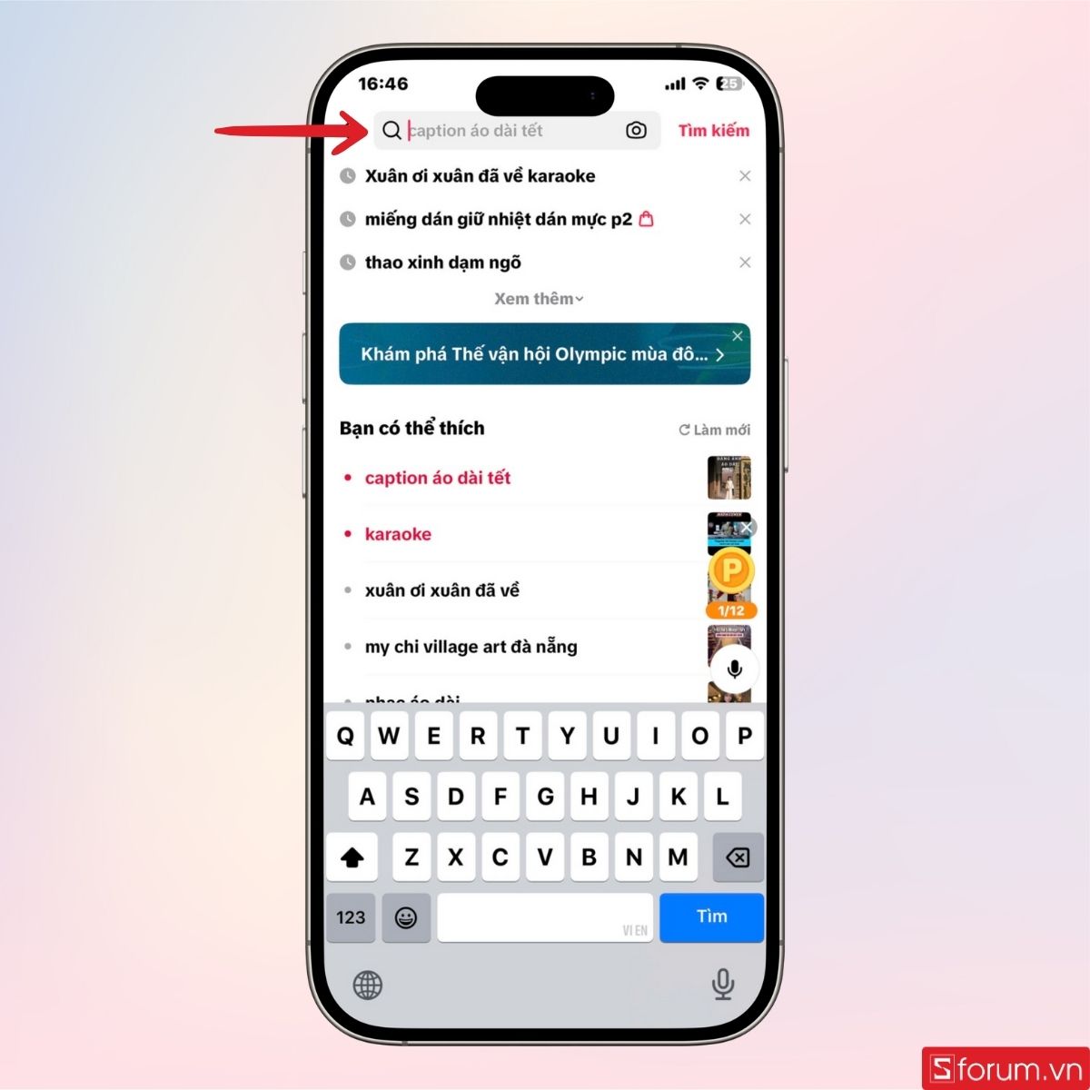 Tìm kiếm bài hát bạn muốn hát karaoke