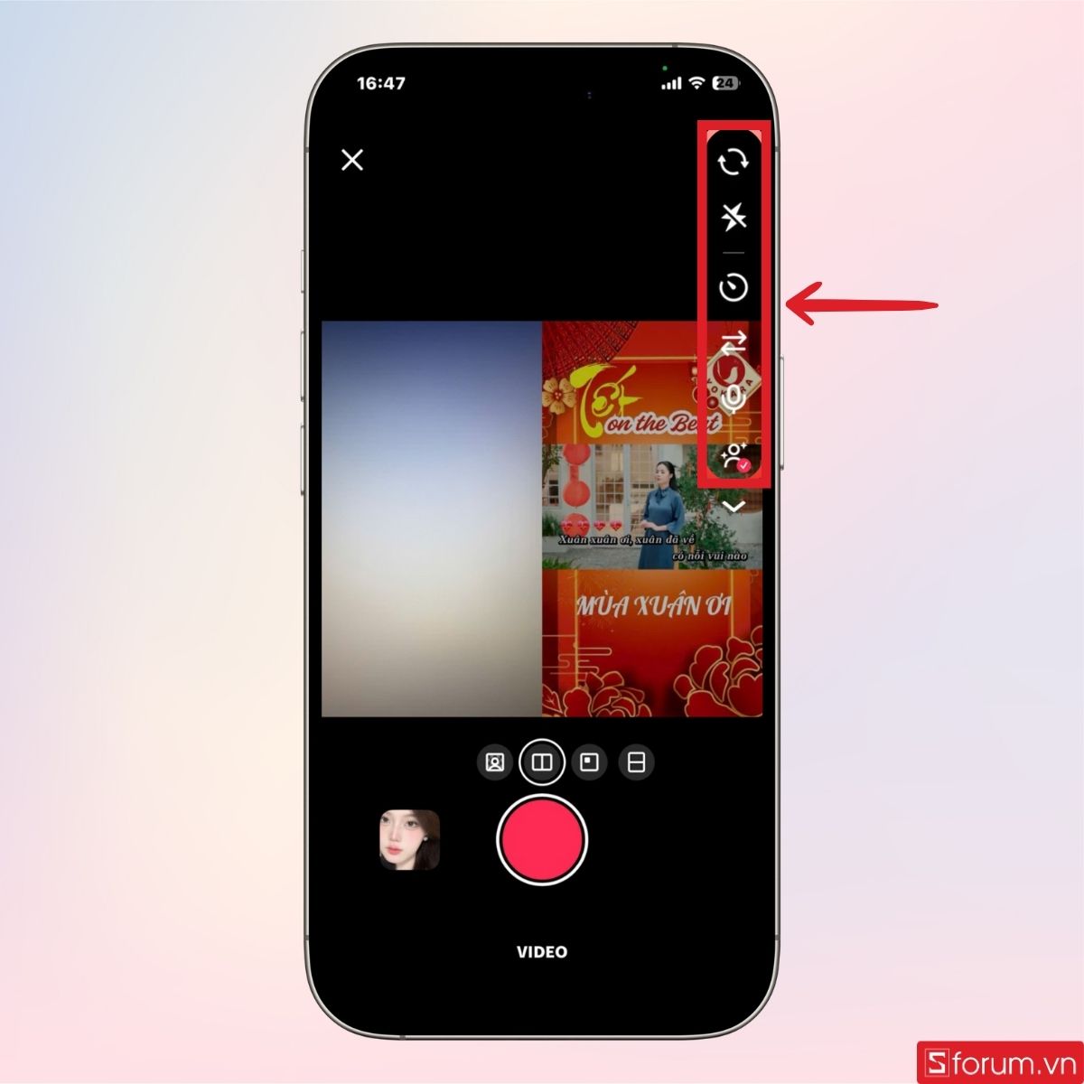 Điều chỉnh trước khi quay video karaoke
