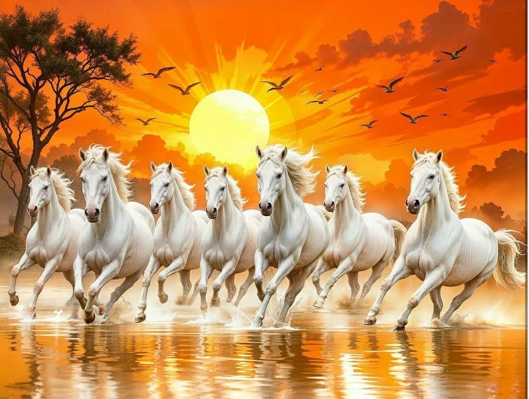 Mã đáo thành công hình trang sơn dầu