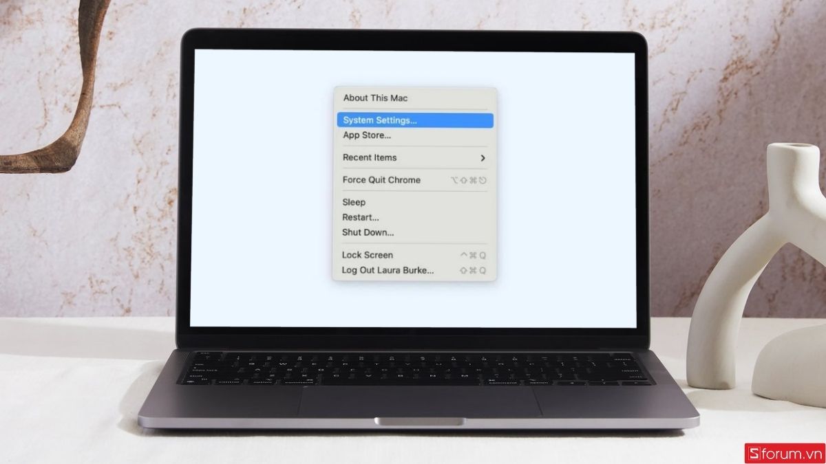 Nhấn chọn System Settings