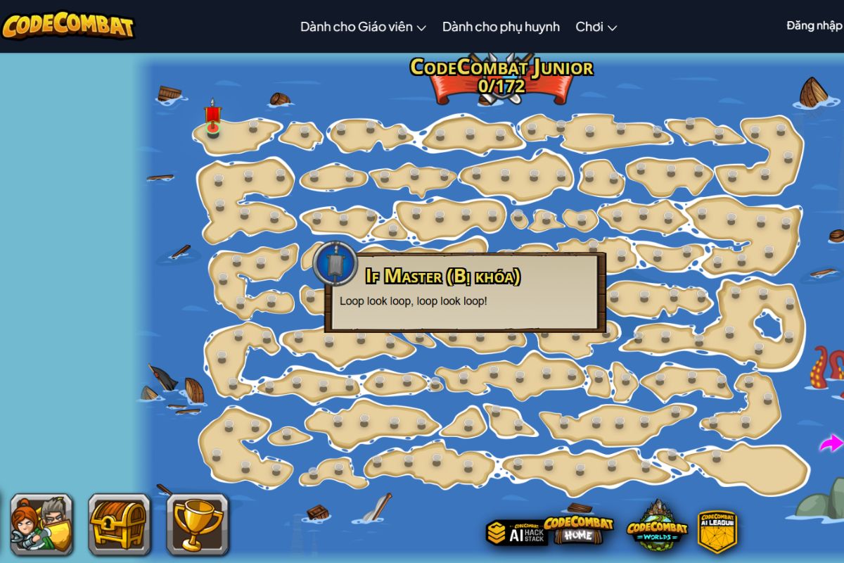 CodeCombat mô phỏng phong cách nhập vai để học lập trình