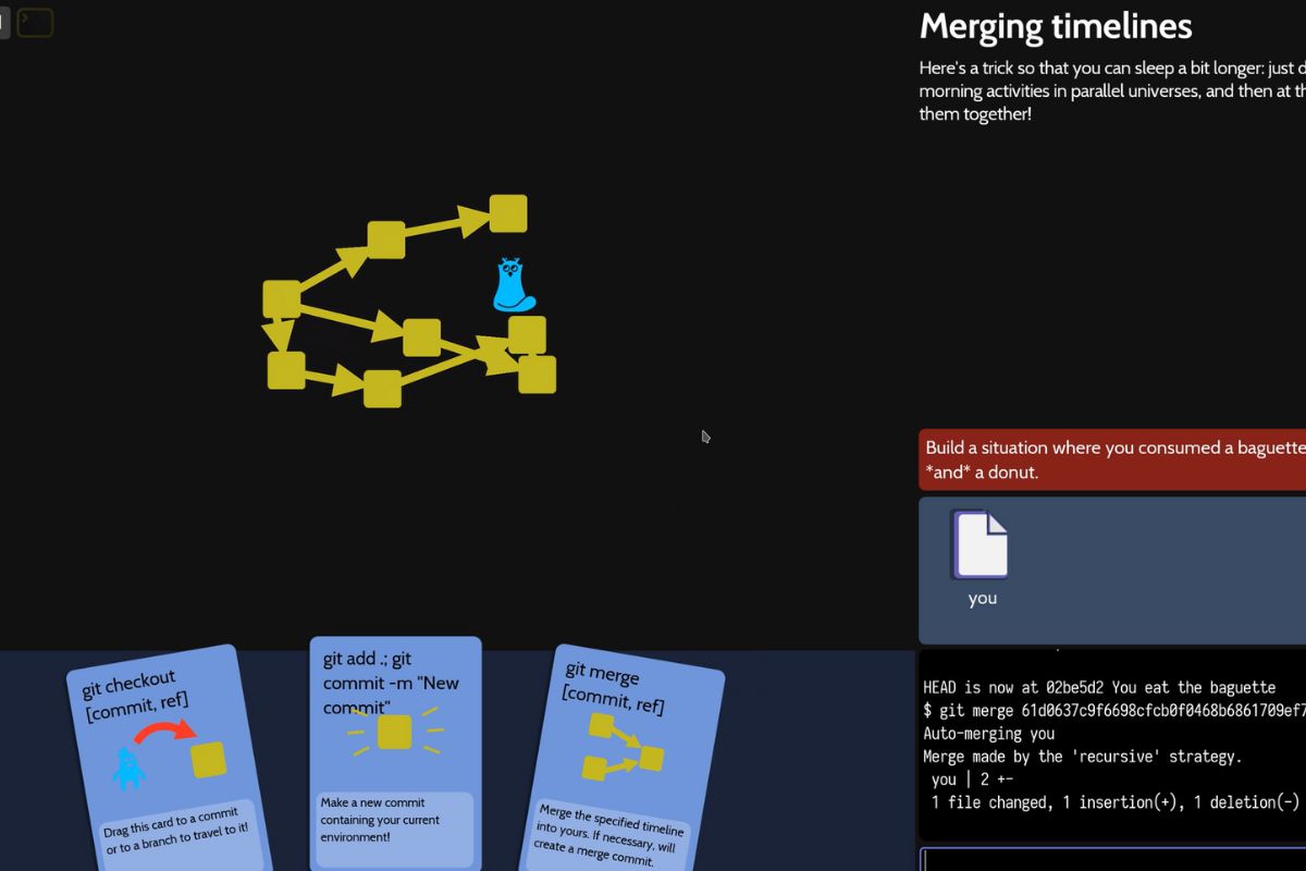 Oh My Git! là nền tảng giúp người học tiếp cận Git và GitHub