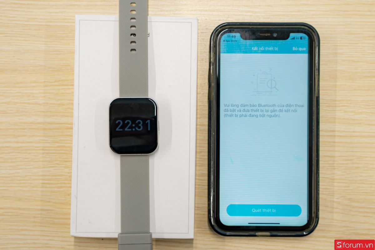 Nhấn vào mục quét thiết bị