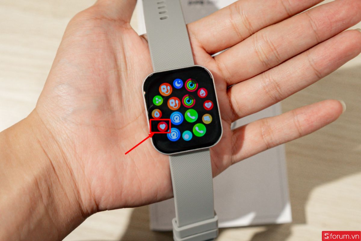 Nhấn vào biểu tượng như hình